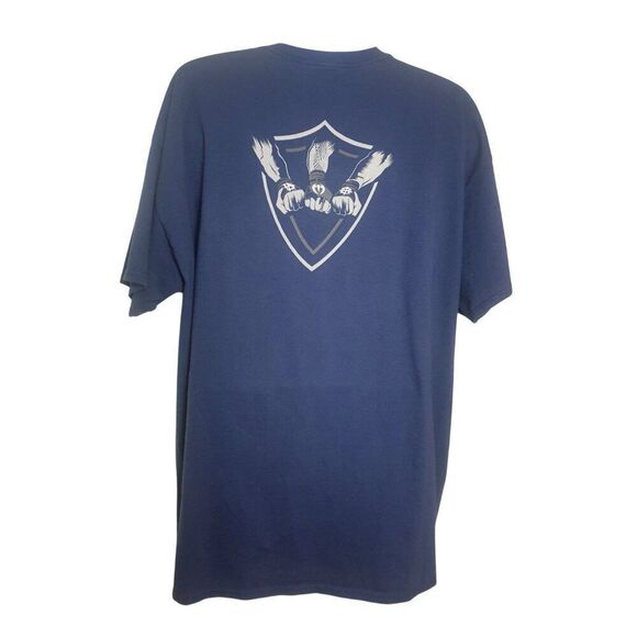 WWE The Shield "Justice Has Returned" Tee 3X Blue Graphic Authentic Cotton - Picture 3 of 8